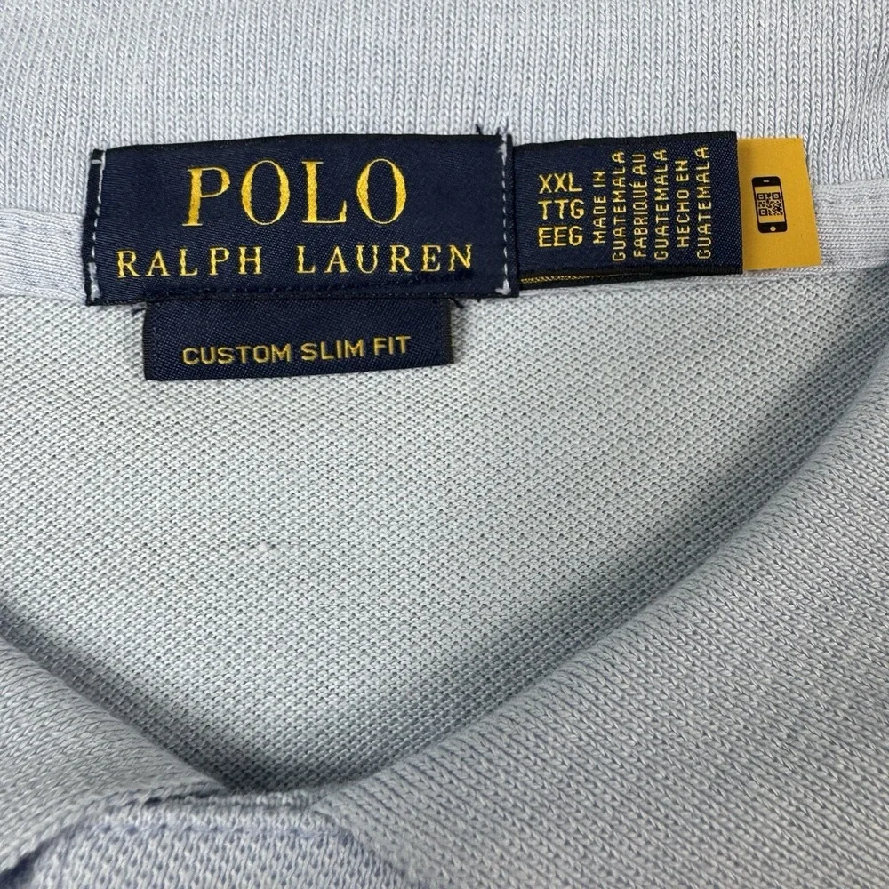 Polo Ralph Lauren Light Blue‎ Pony Polo Mens Cotton Shirt Size 2XL NWT